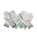 Factory Direct Sale Best Quality Cheap Price Stripe Non-Slip Cleanroom Use Antistatic ESD Palm PU Coated Gloves